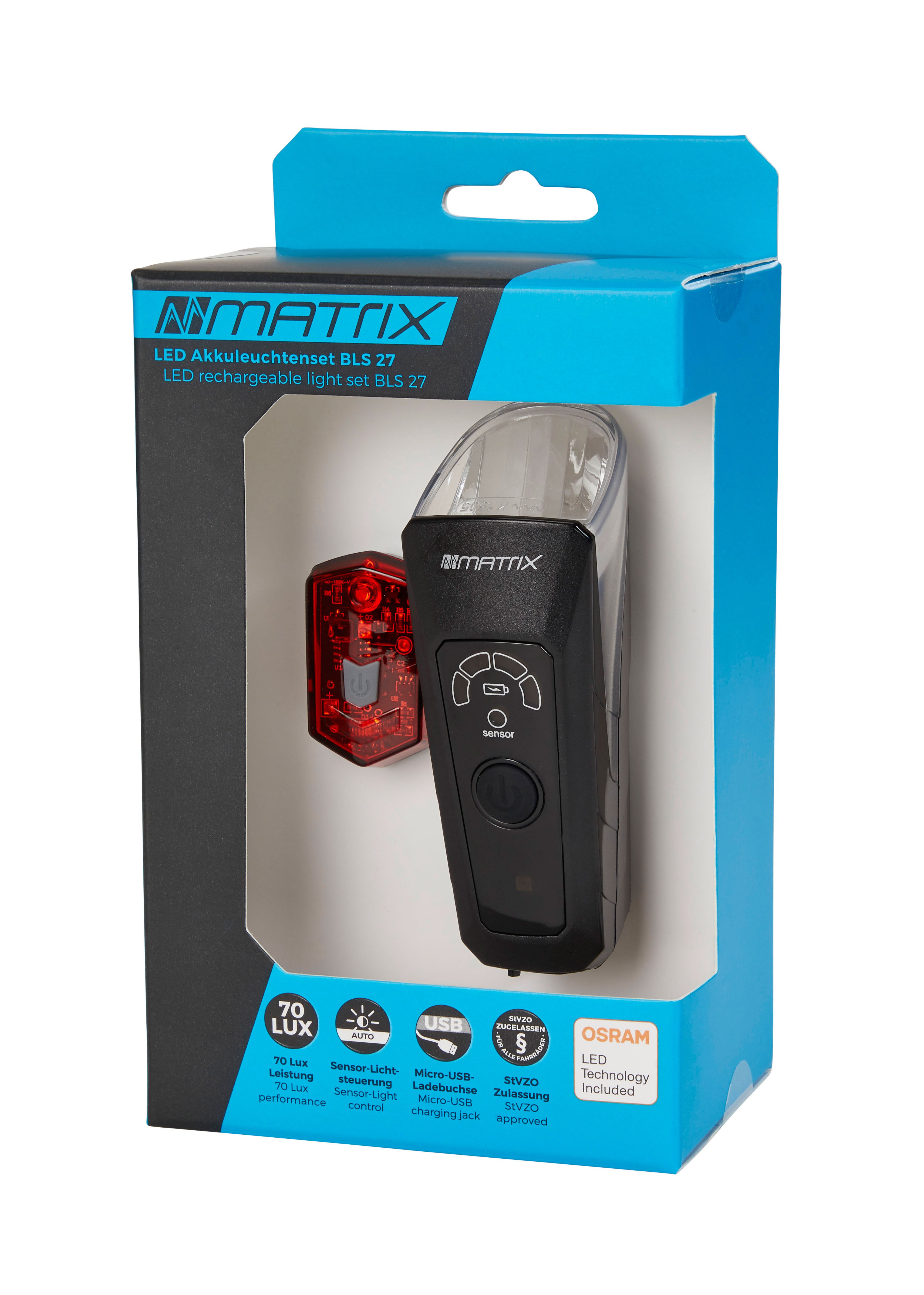 MATRIX LED Akkuleuchten 70 Lux